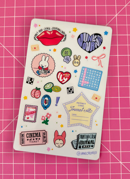 Journal ATX x Martina Calvi Sticker Sheet